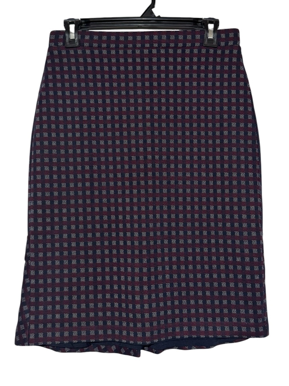 Ann Taylor Plaid Pencil Skirt Size 2 Peplum Office Career Fall‎ Holiday Stretch